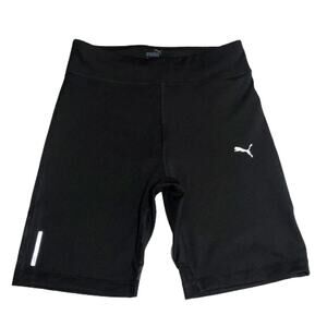Puma Train Favorite Bike Compression Shorts Athleisure Yoga Black 7" Small New